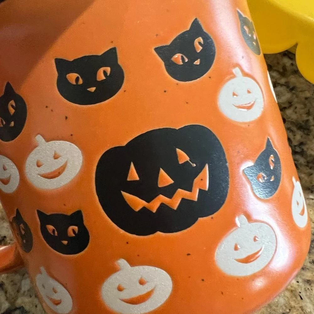 Pumpkin kitten‎ Halloween mug
